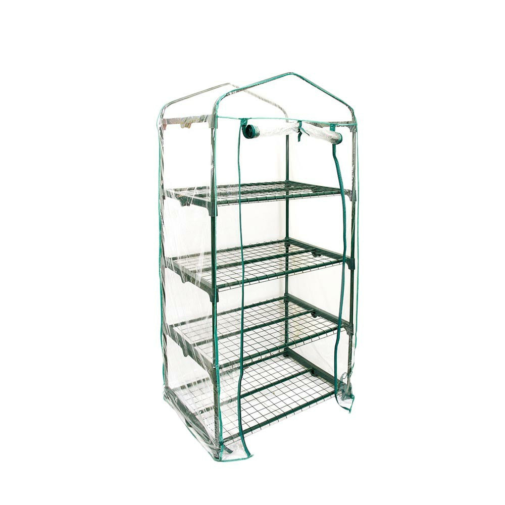 Clear PVC 4-tier mini greenhouse replacement cover