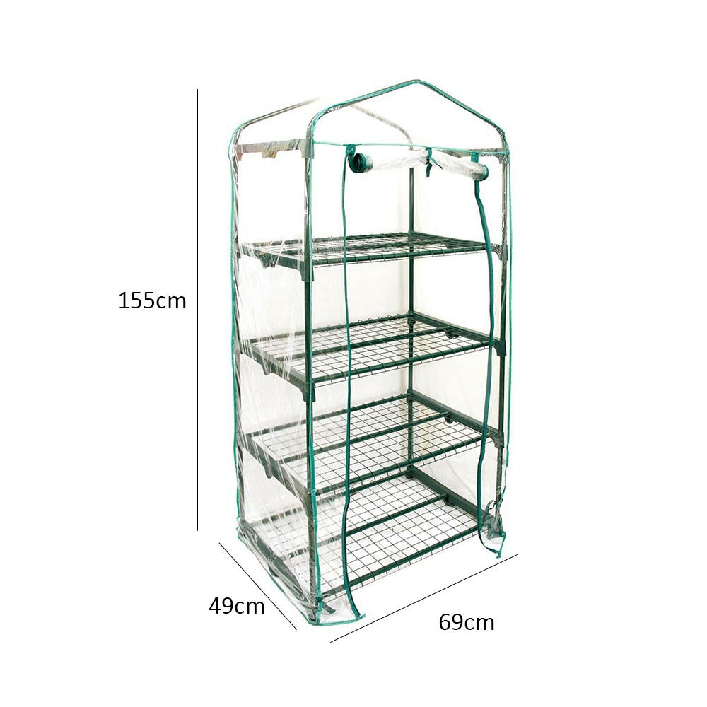 Clear PVC replacement cover for compatible mini greenhouse frame