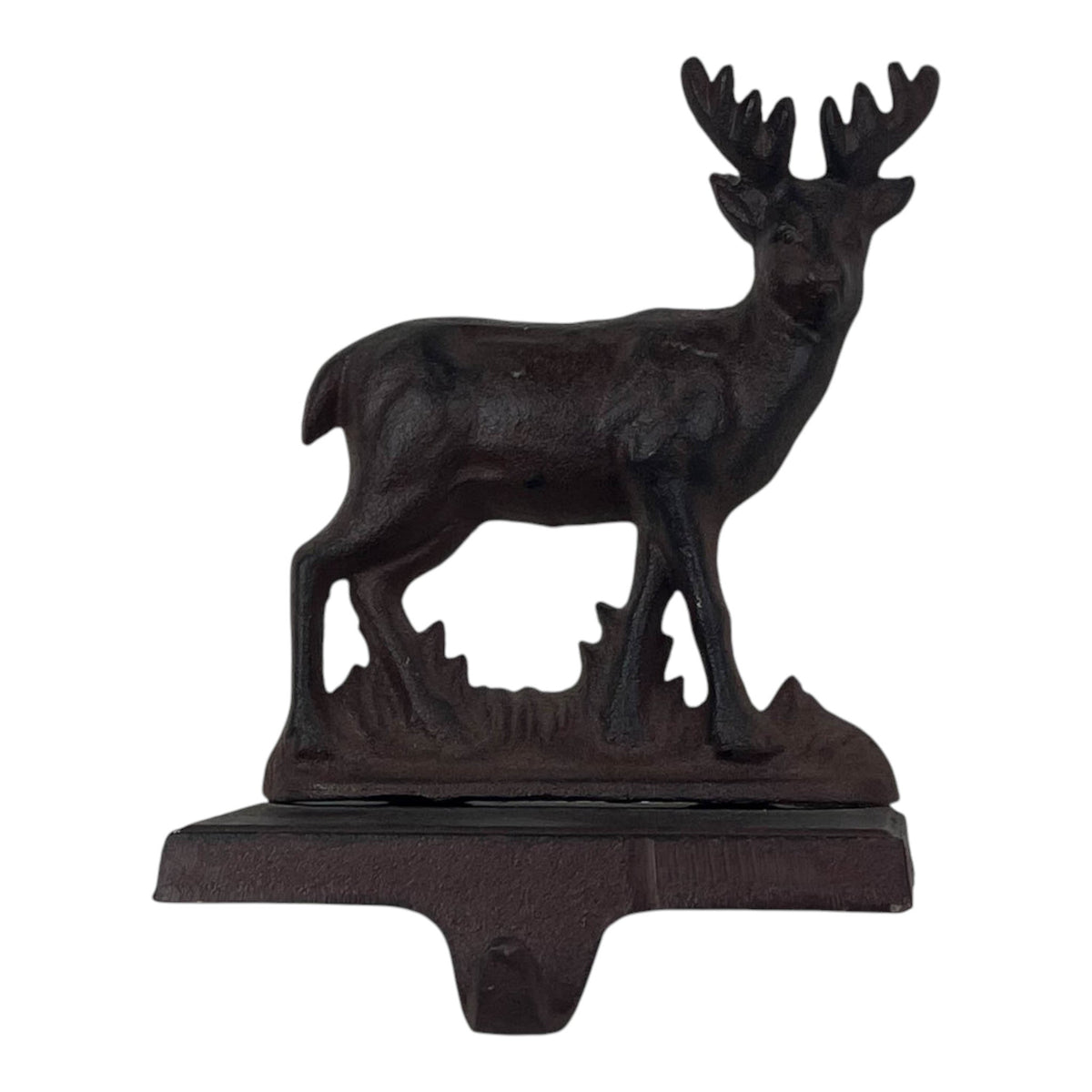 Cast Iron Reindeer Stocking Holder – 20.5cm Christmas Decoration