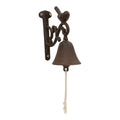 Cast Iron Bird Doorbell – Rustic Wall-Mounted Garden Bell