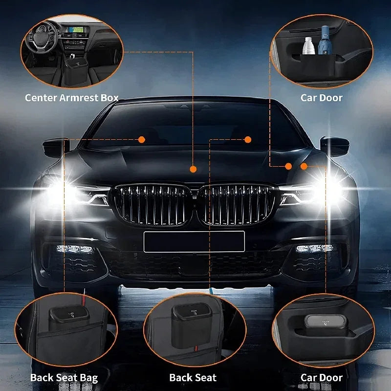 Compact Car Bin with Lid