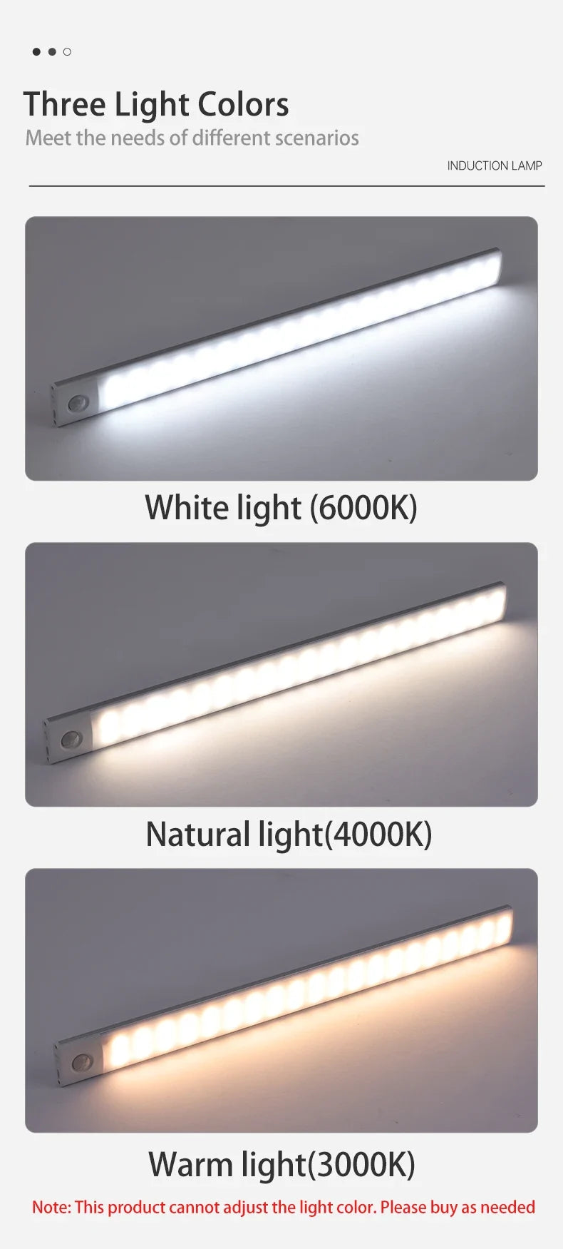 USB-C Rechargeable Motion Sensor Cabinet Light