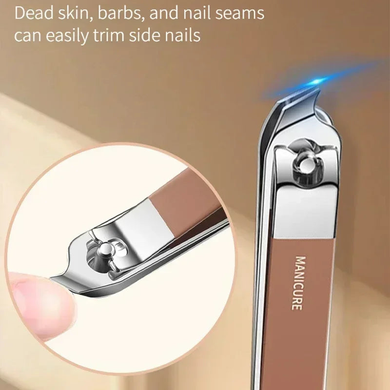 GeToday Stainless Steel Manicure Kit – Brown Case