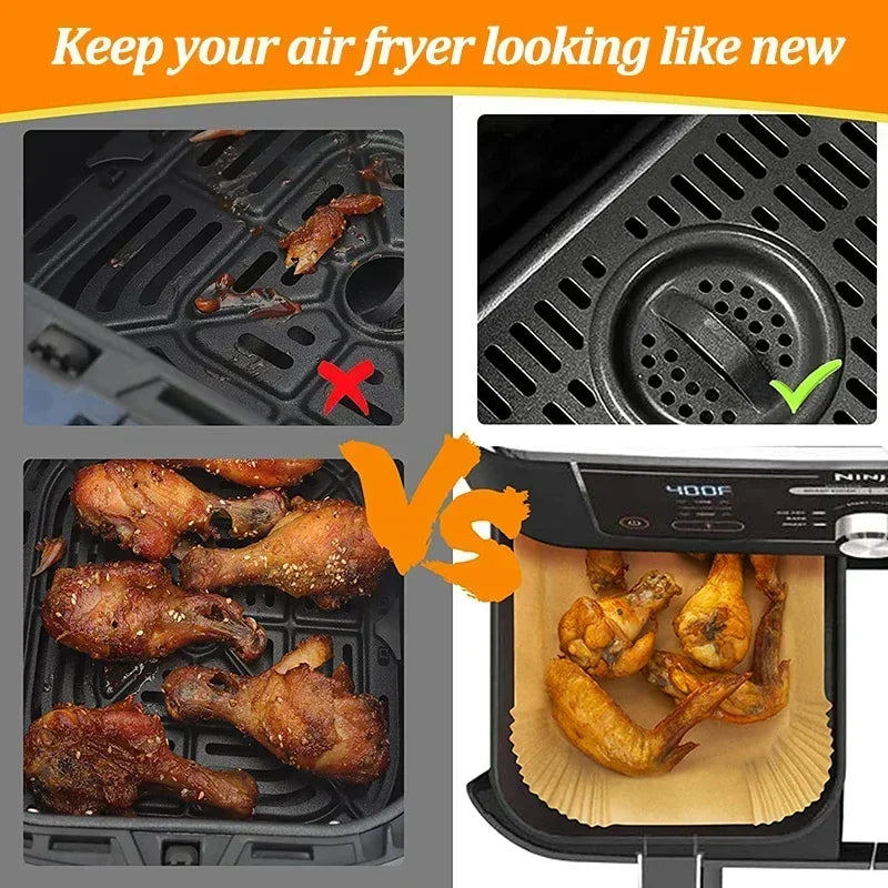 Disposable Air Fryer Paper Liners – Rectangular