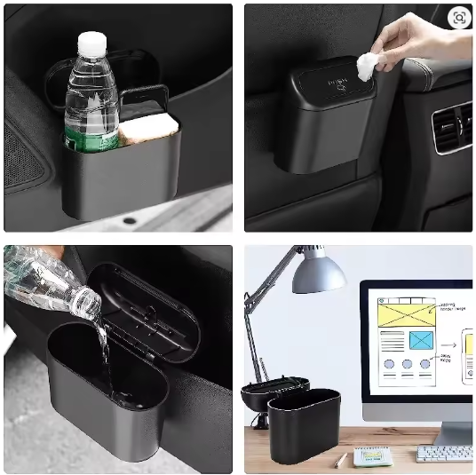 Compact Car Bin with Lid