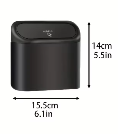 Compact Car Bin with Lid