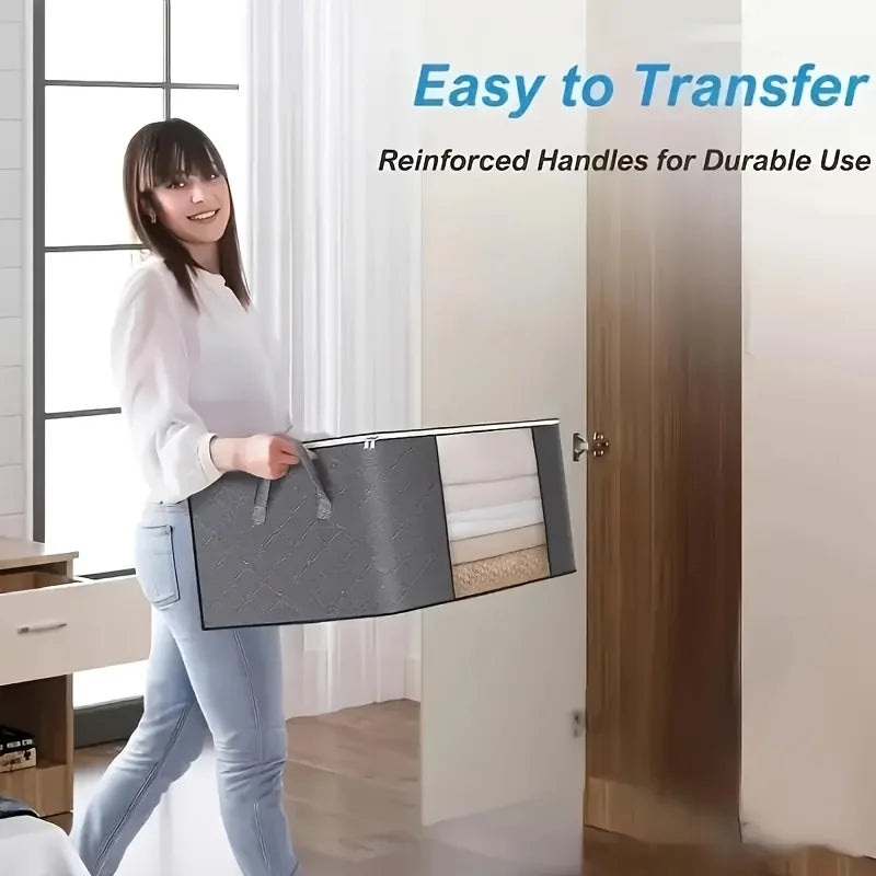 4 Extra-Large Clothes Storage Bags – 120L