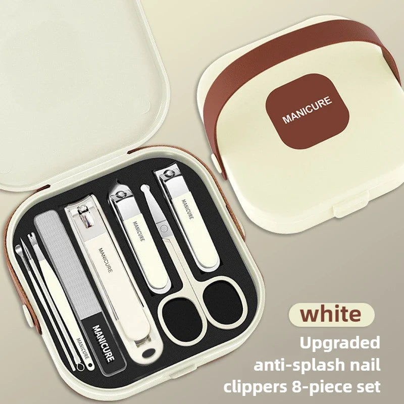 GeToday Stainless Steel Manicure Kit – Brown Case