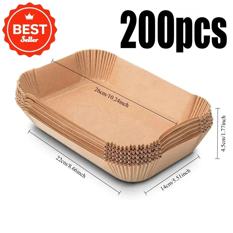 Disposable Air Fryer Paper Liners – Rectangular