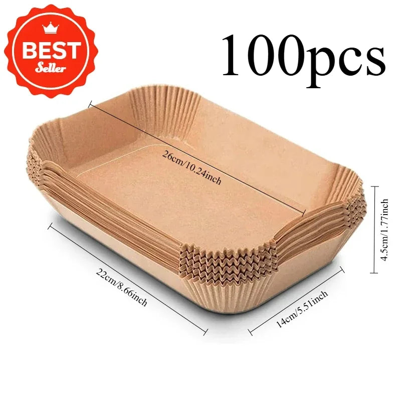 Disposable Air Fryer Paper Liners – Rectangular