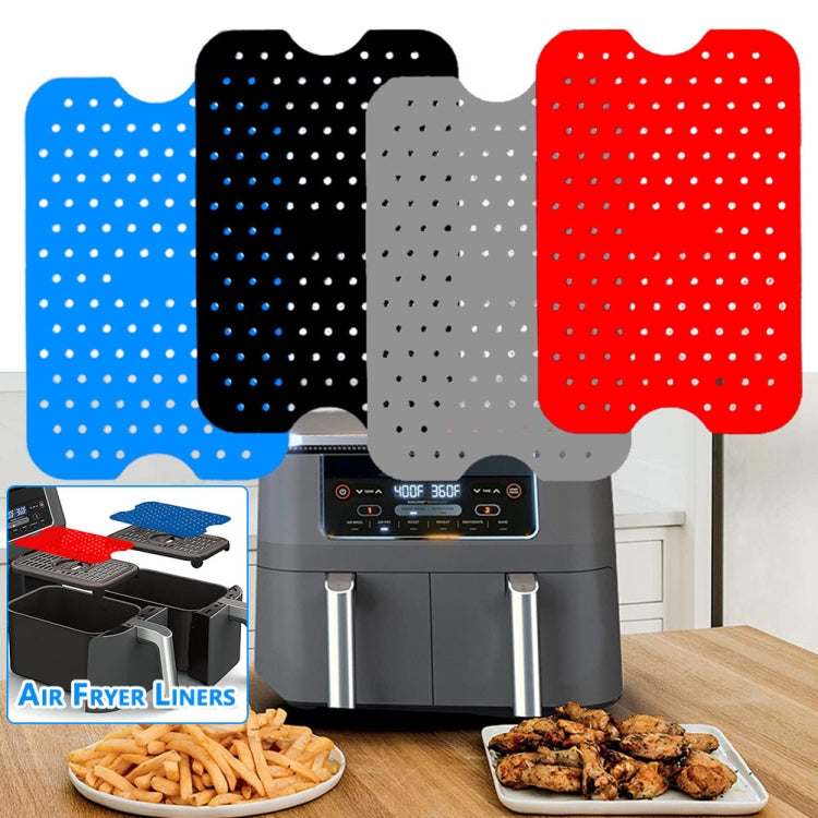 Grey Silicone Air Fryer Liners – Set of 2, 20 × 13cm