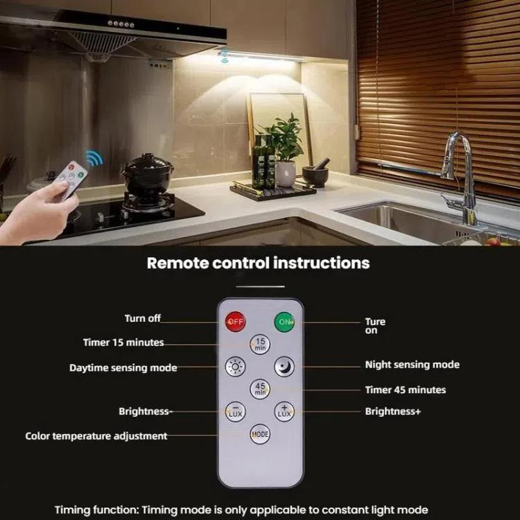 Rechargeable Motion Sensor Light Bar with Remote