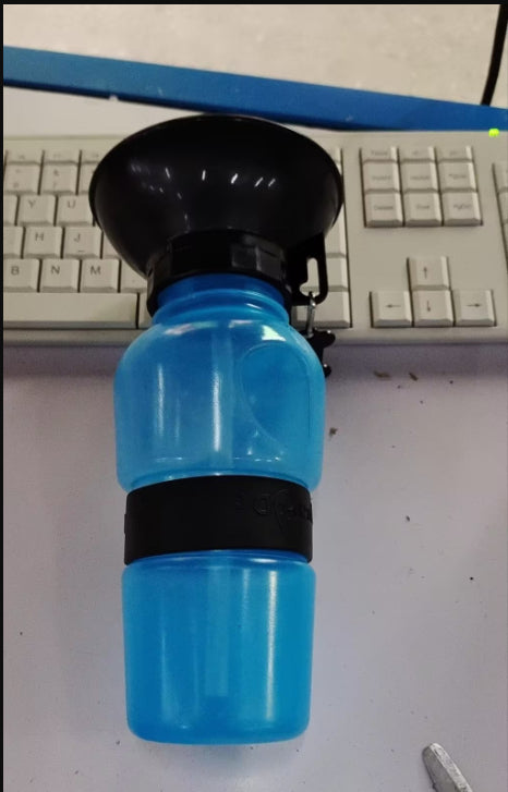500ml Squeeze Dog Water Bottle with Drinking Bowl