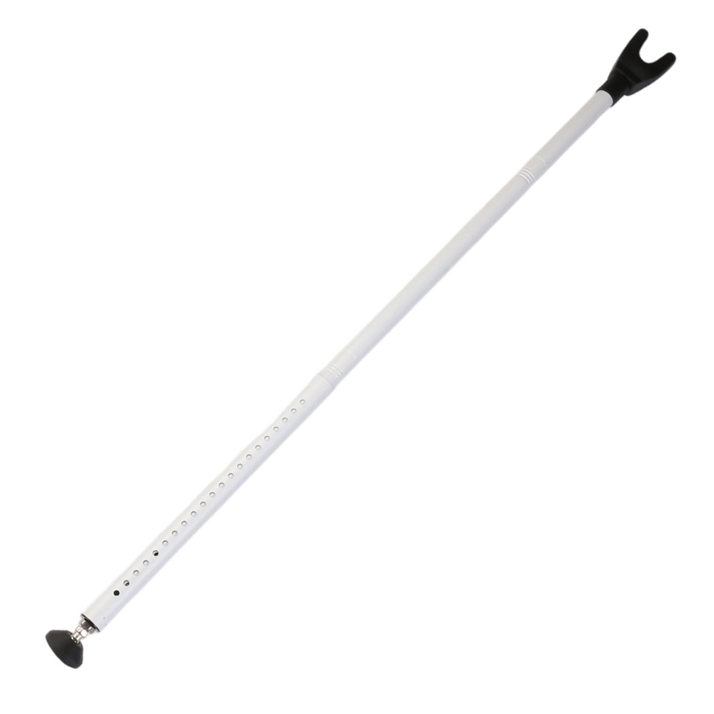 Adjustable door security bar for hinged and sliding doors