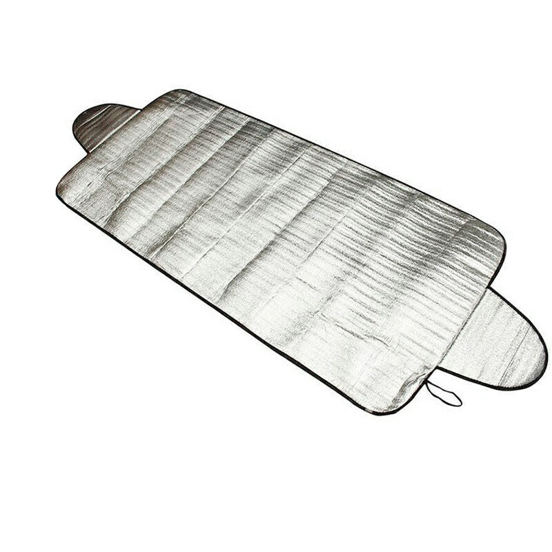 silver 150 x 70cm car windscreen frost and sun cover