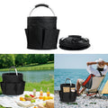17L black multipurpose cleaning caddy with carry handles
