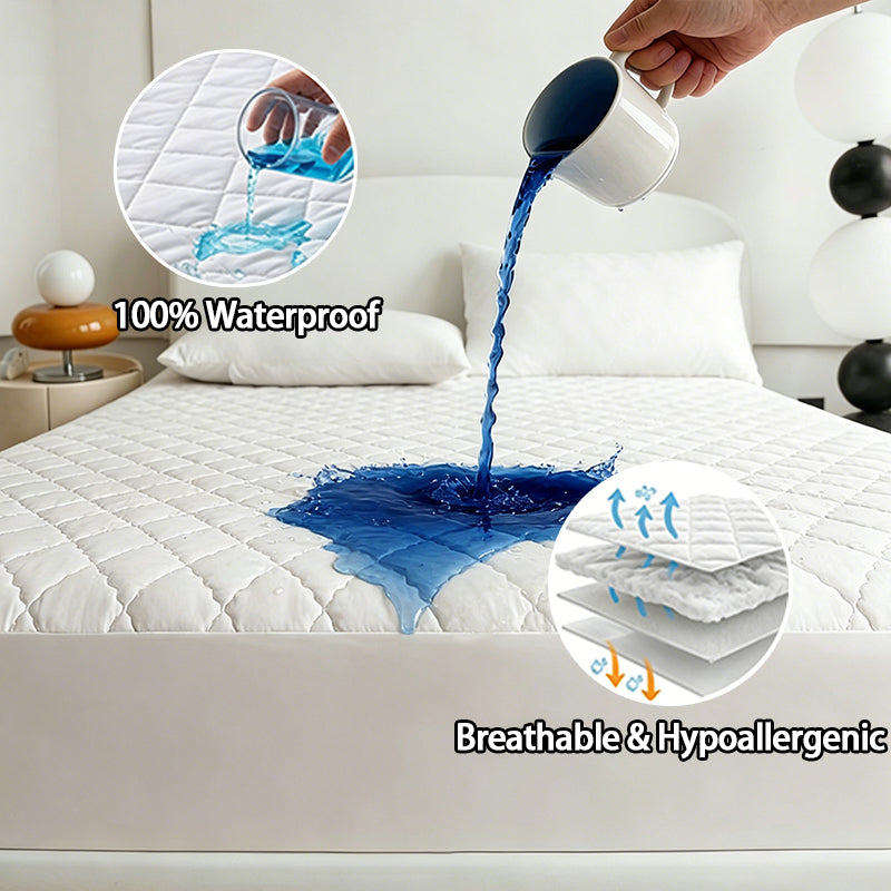 Double bed waterproof mattress protector