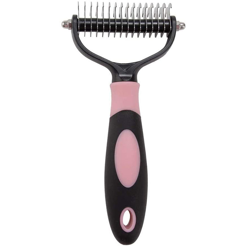 Double-sided pet deshedding trimmer for cats and dogs