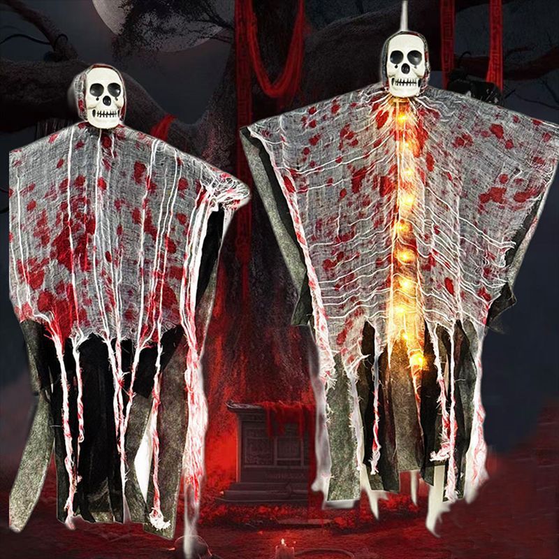 Hanging skull ghost Halloween decoration
