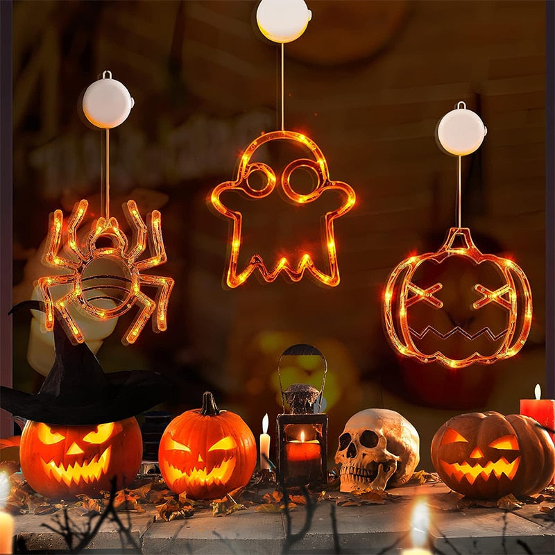 Halloween LED Hanging Window Light