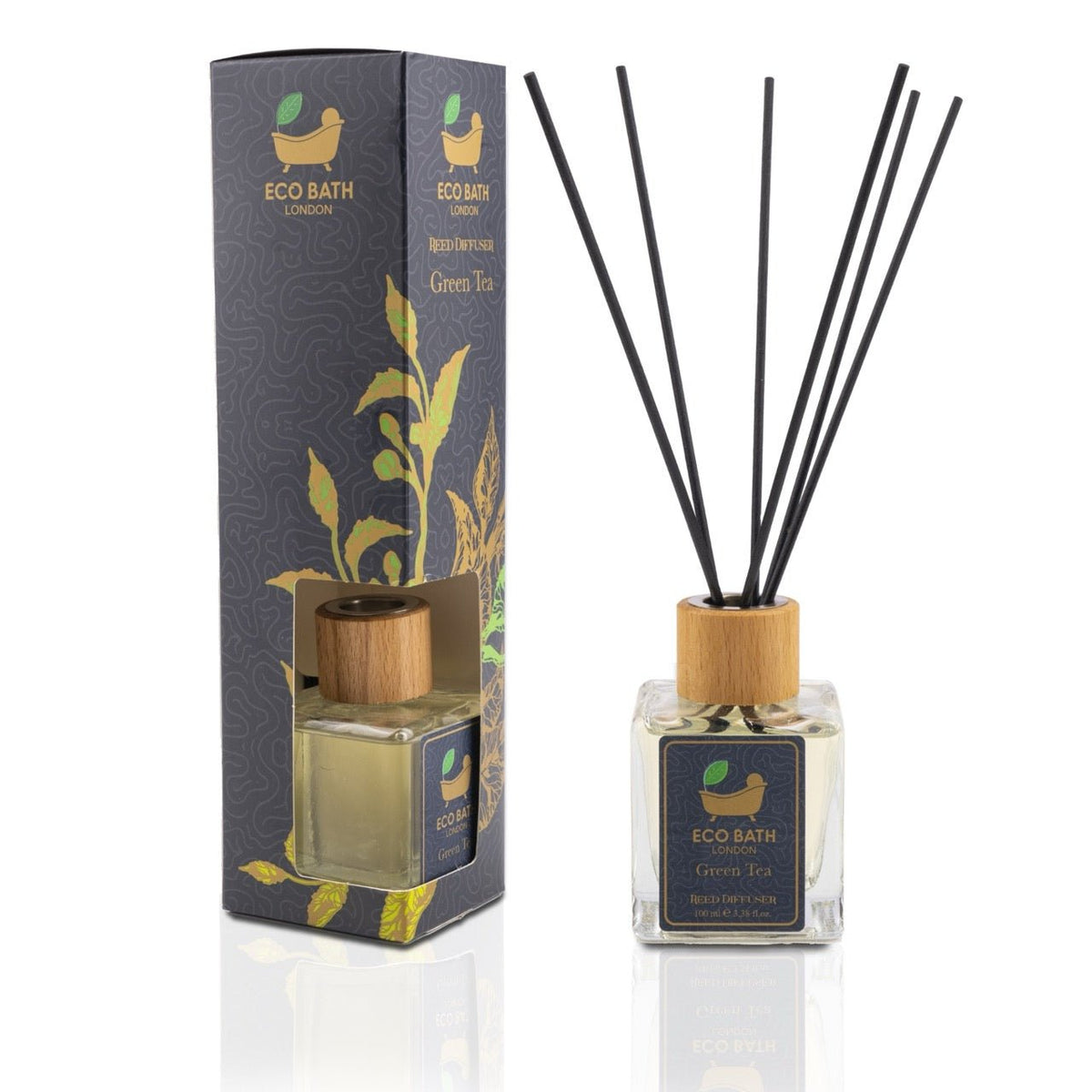 Eco Bath Green Tea reed diffuser, 100ml