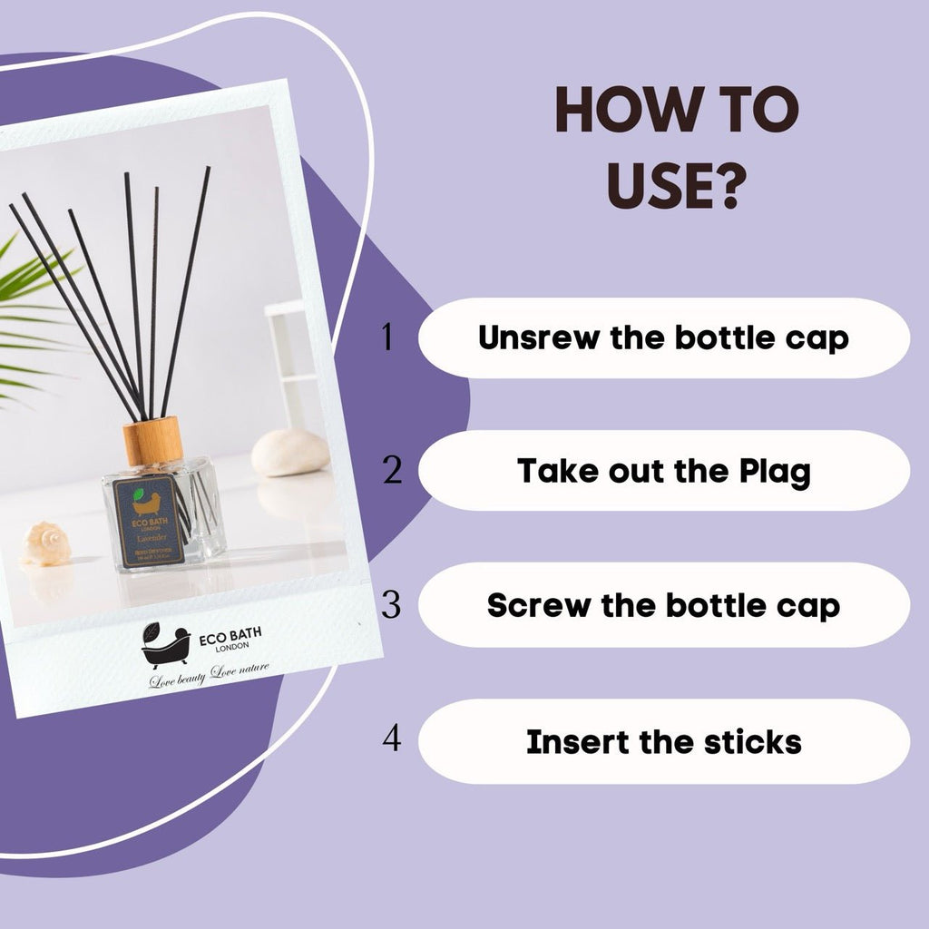 Eco Bath London French Lavender Reed Diffuser – 100ml