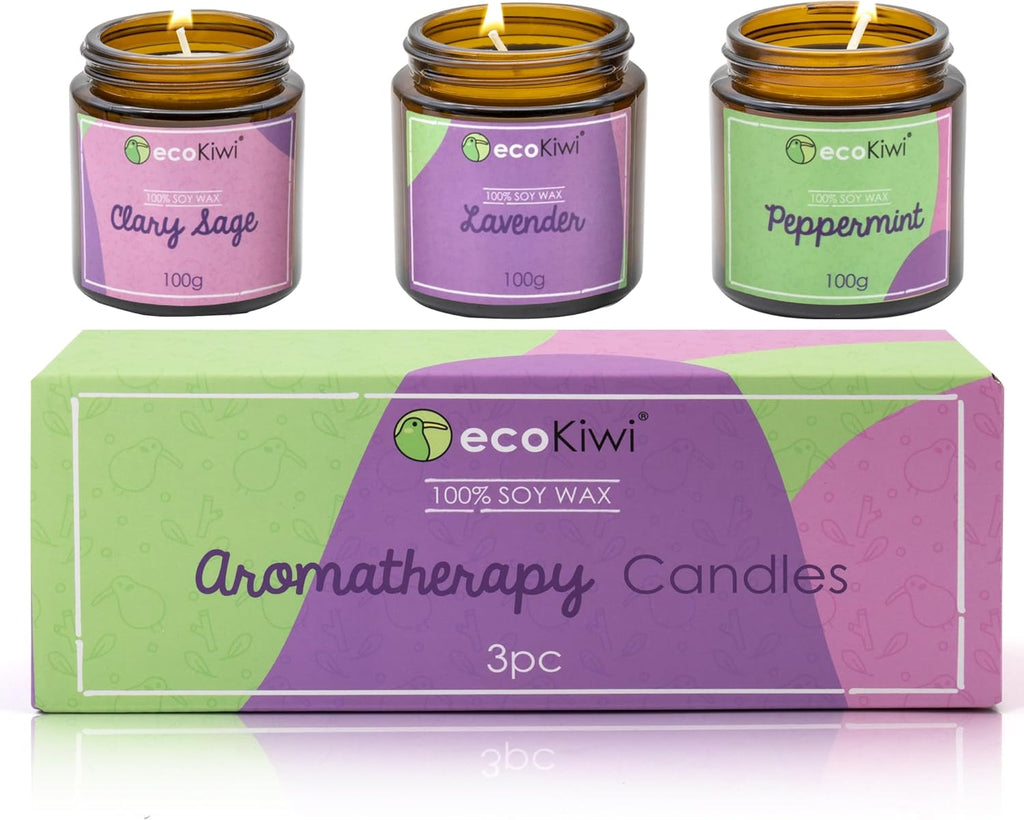 Scented Soy Candle Gift Set – Essential Oil Candles
