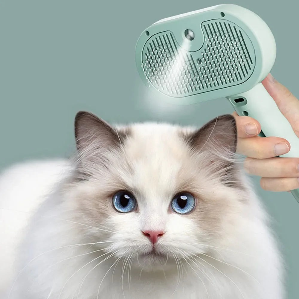 Water Mist Grooming Brush for Cats & Dogs