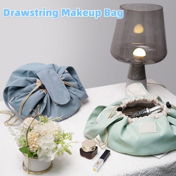 Drawstring Barrel Makeup & Toiletry Bag – 29 × 29 × 16cm
