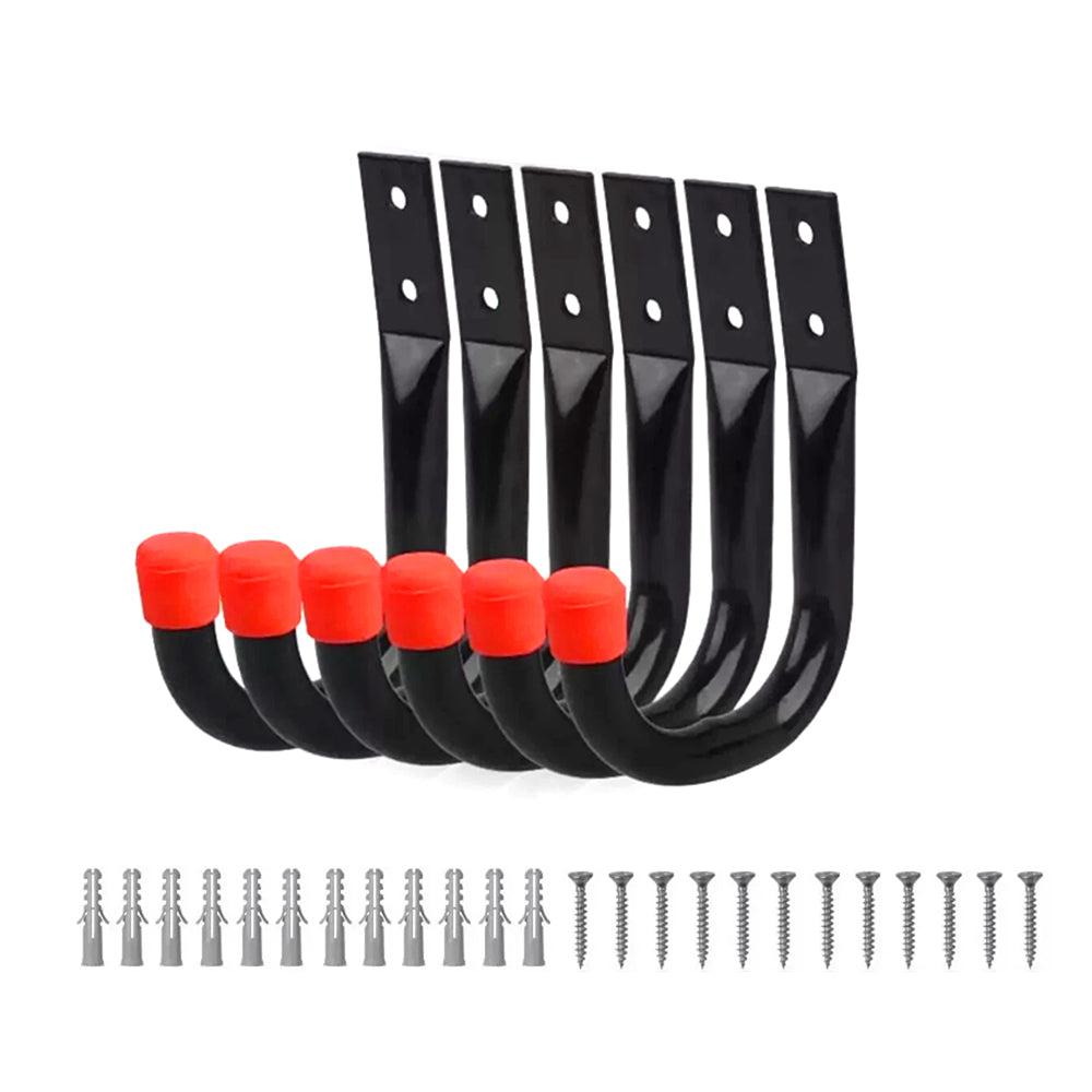 6 pack heavy duty garage storage hooks