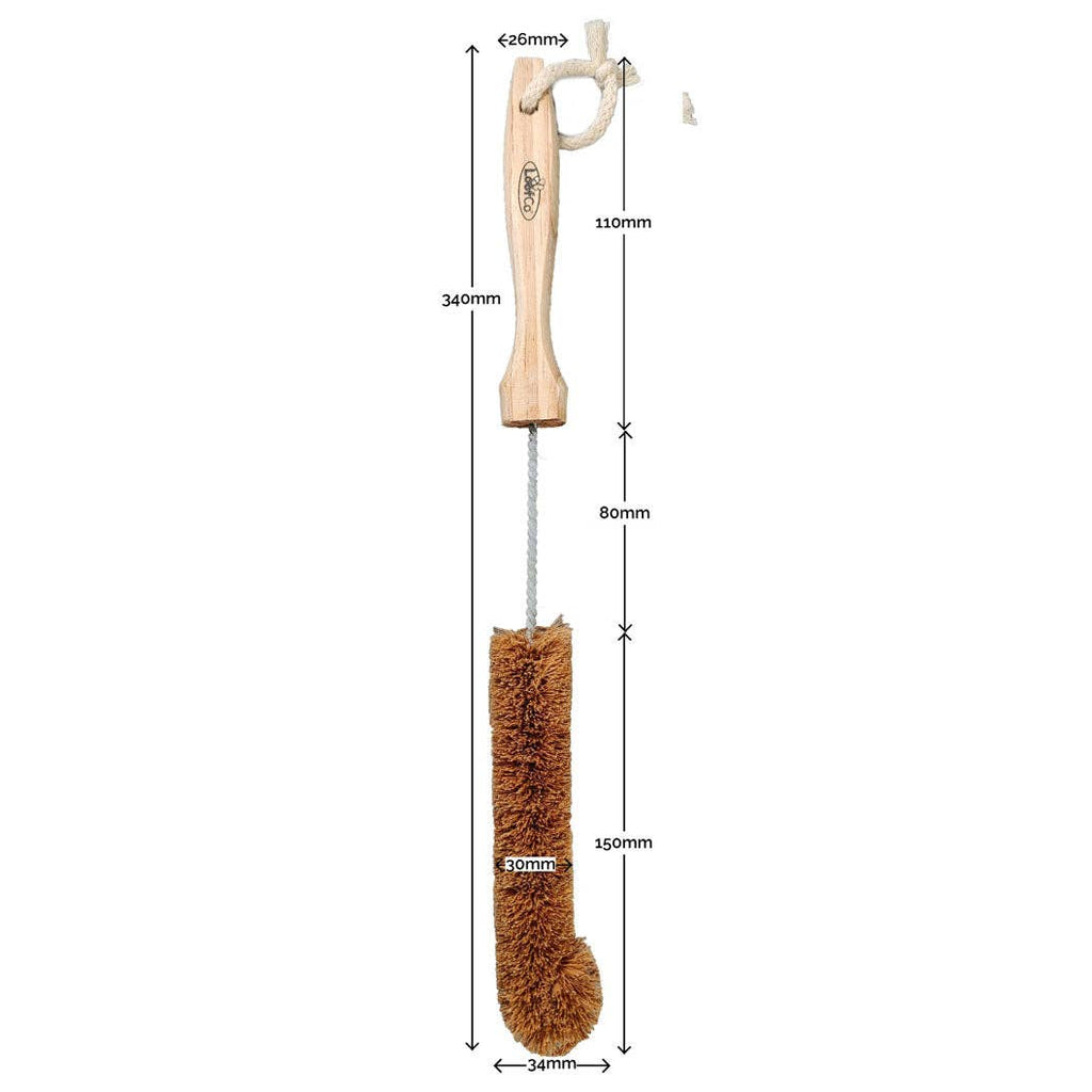 LoofCo Coconut Fibre Water Bottle Brush – 34cm