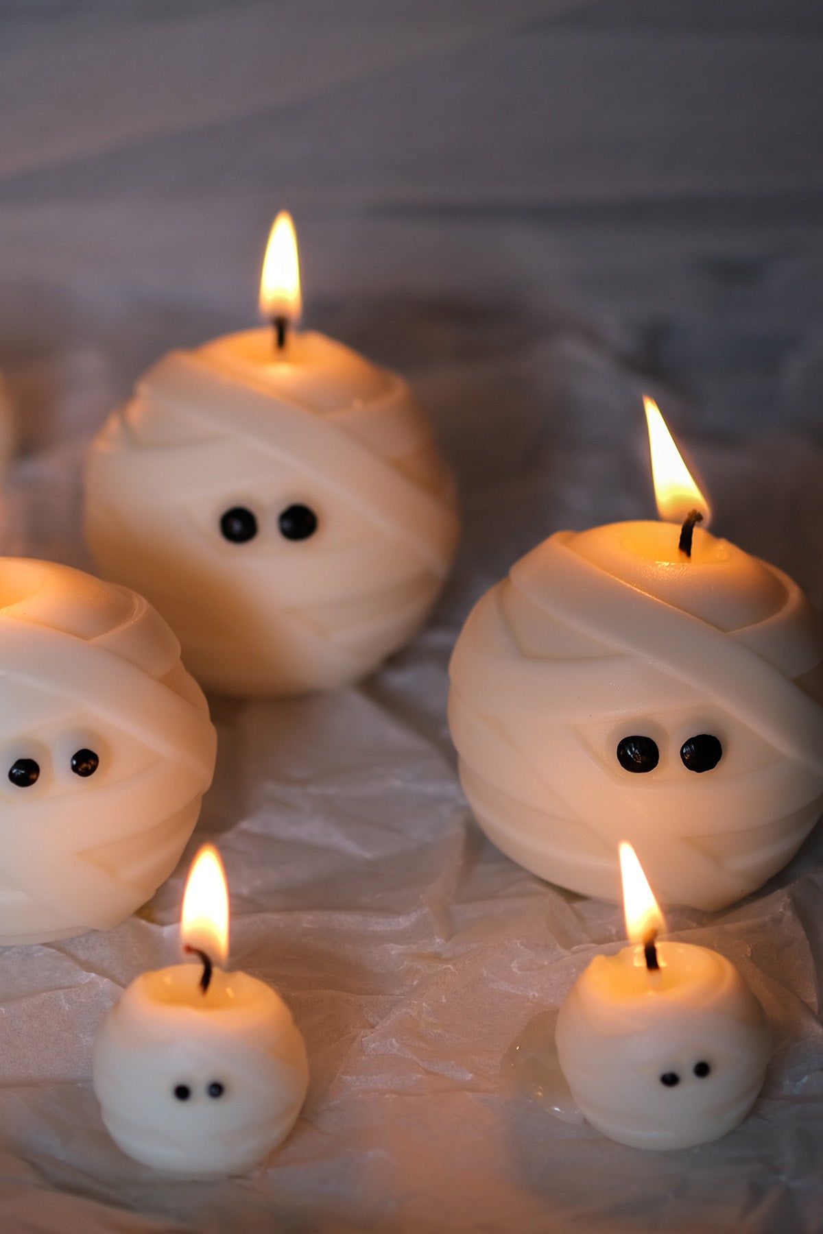 Mummy Ghost Soy Wax Candle Duo