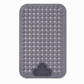 grey bath and shower mat 70 x 40cm