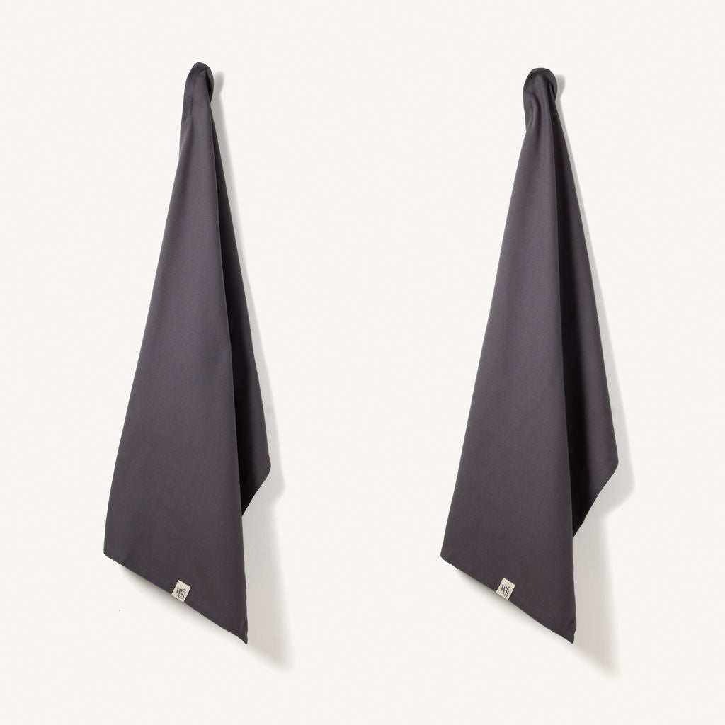 Wild & Stone Organic Cotton Tea Towels – Set of 2, 48 × 70cm