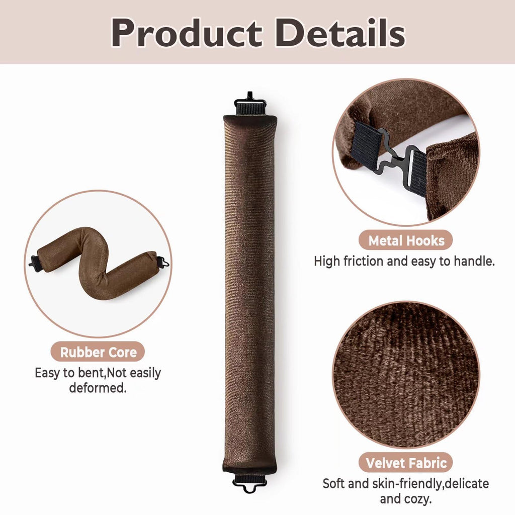 Posicurly Heatless Hair Curlers with Satin Scarf – Set of 6