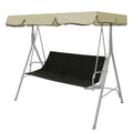 Black replacement swing seat cover 113 x 47 x 47cm