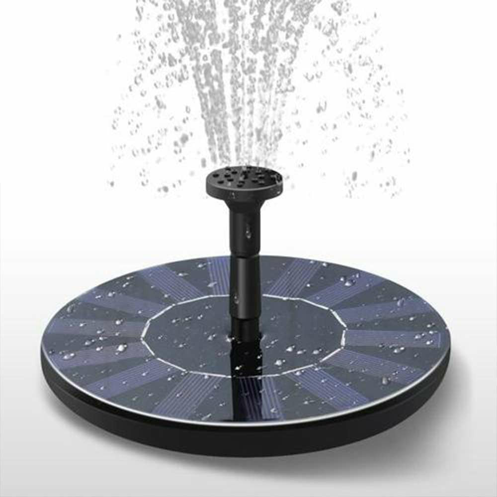 Solar powered floating garden fountain