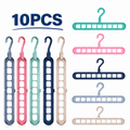 10-pack 9-hole space-saving clothes hangers