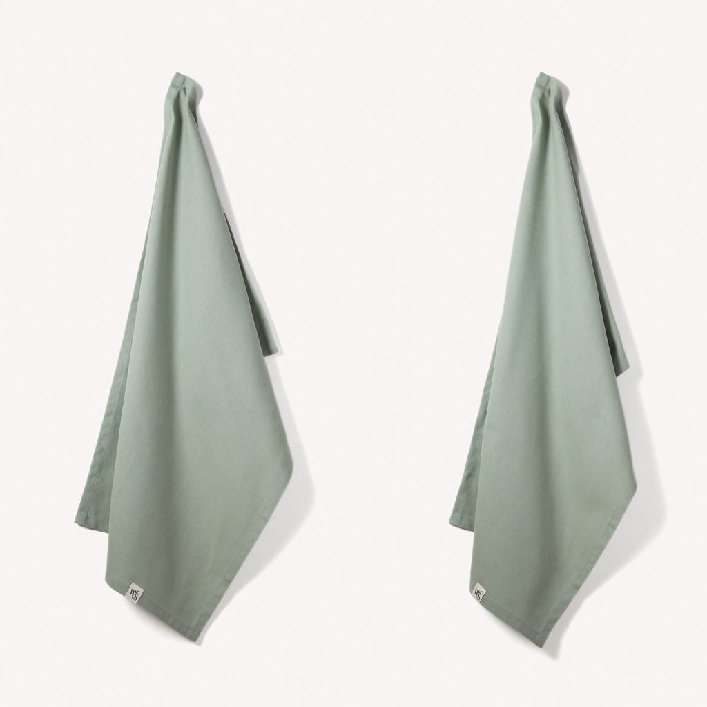 Wild & Stone Organic Cotton Tea Towels – Set of 2, 48 × 70cm